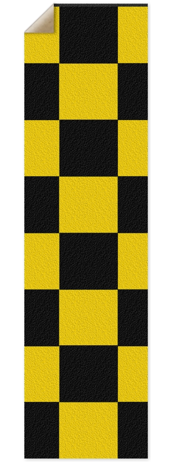 Black And Yellow Checkered Grip Tape 9 x 33 Inch Griptape