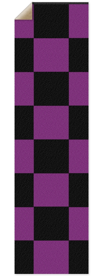 Black And Purple Checkered Grip Tape 9 x 33 Inch Griptape