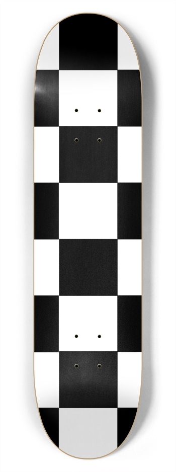 Black And White Checkered 7 3/4" Deck 7-3/4 Skateboard Deck