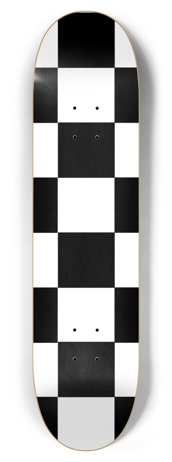 Black And White Checkered 7 7/8" Deck 7-7/8 Skateboard Deck
