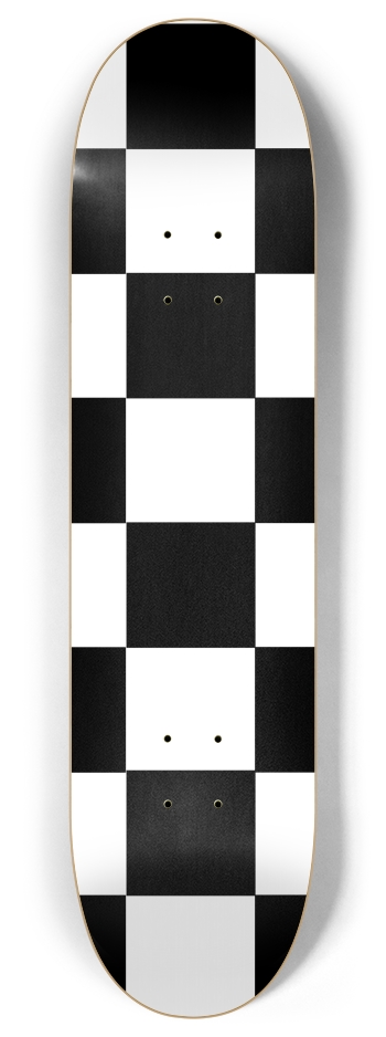 Black And White Checkered 8" Deck 8 Inch Skateboard Deck