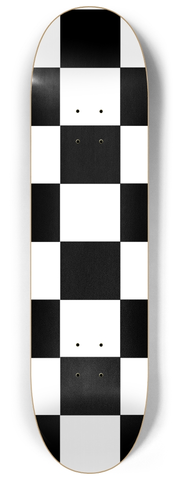 Black And White Checkered 8 1/4" Deck 8-1/4 Skateboard Deck