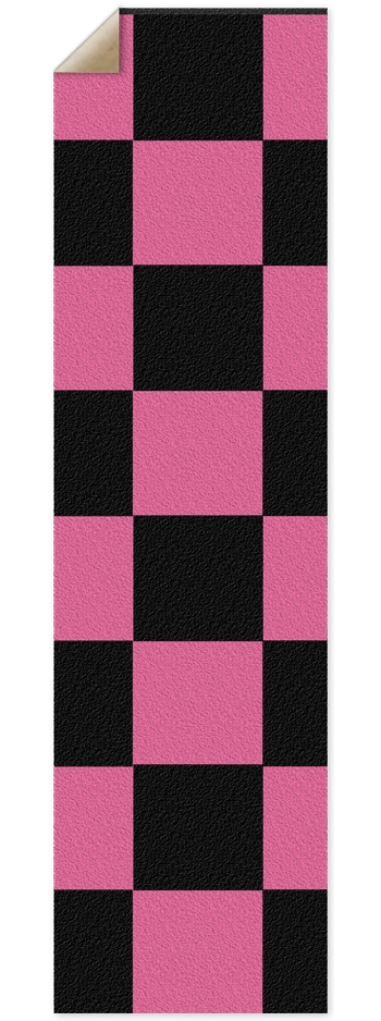 Black And Pink Checkered Grip Tape 9 x 33 Inch Griptape