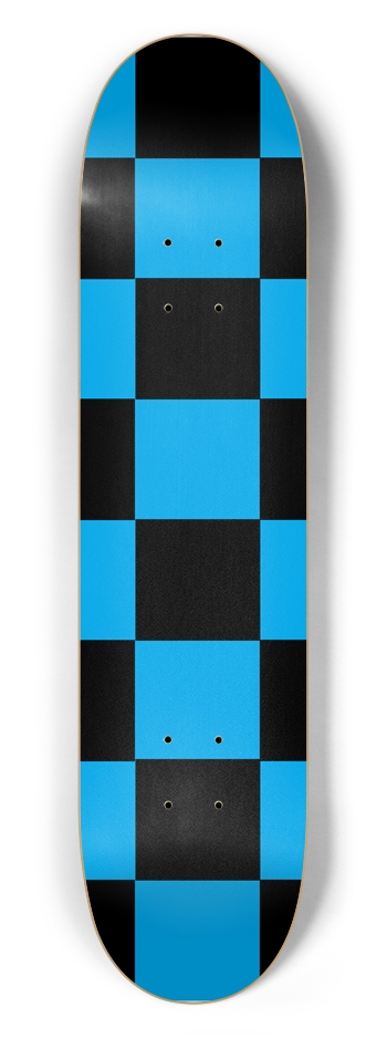 Black And Blue Checkered 7 1/2" Deck 7-1/2 Skateboard Deck