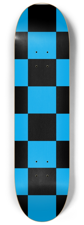 Black And Blue Checkered 8 1/4" Deck 8-1/4 Skateboard Deck