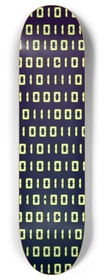 Binary Code 8" Deck 8 Inch Skateboard Deck