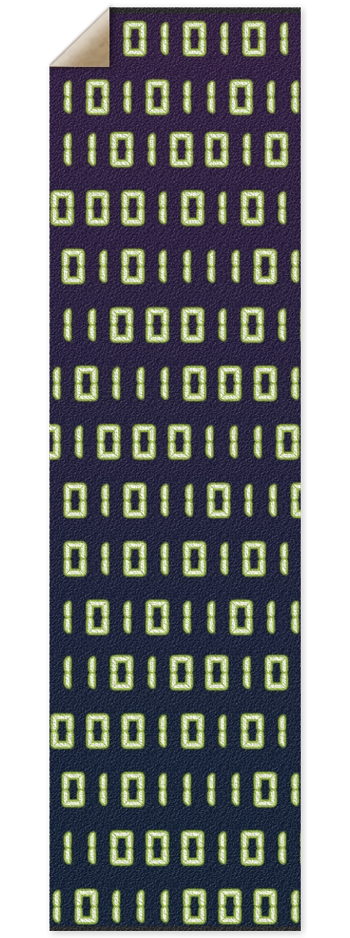 Binary Code Grip Tape 9 x 33 Inch Griptape
