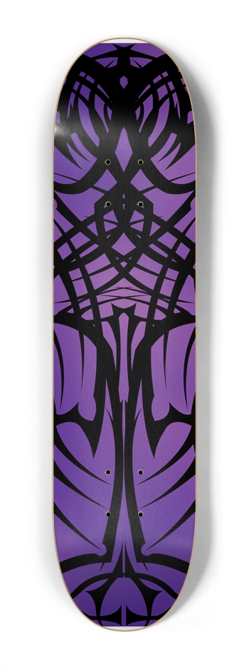 Purple Tribal 7 1/4" Deck 7-1/4 Mini/Kid Skateboard