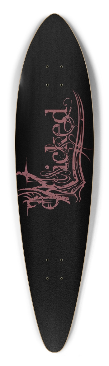 Wicked Purple Pintail Longboard Deck