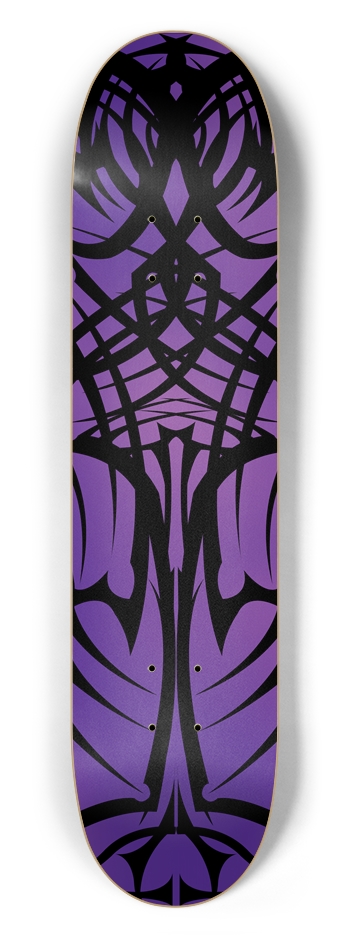 Purple Tribal 7 1/2" Deck 7-1/2 Skateboard Deck
