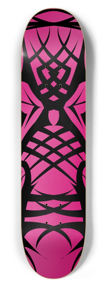 Pink Tribal 7 5/8" Deck 7-5/8 Skateboard Deck