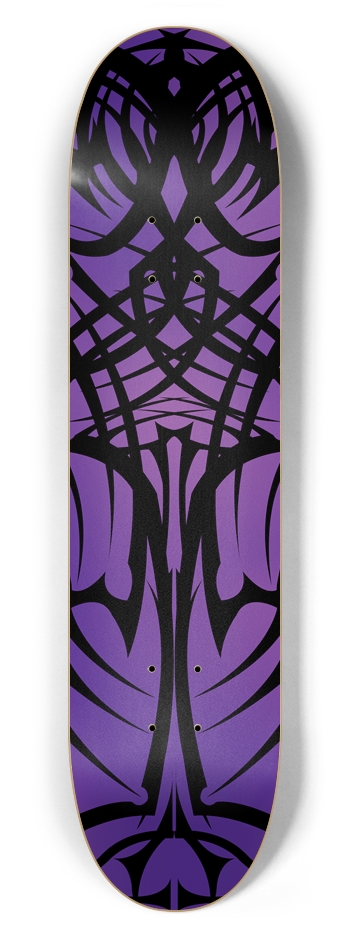 Purple Tribal 7 5/8" Deck 7-5/8 Skateboard Deck