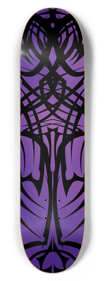 Purple Tribal 7 3/4" Deck 7-3/4 Skateboard Deck