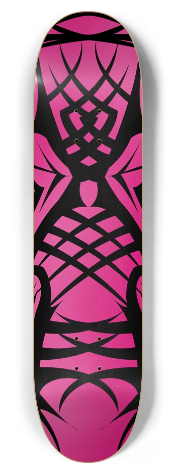 Pink Tribal 7 7/8" Deck 7-7/8 Skateboard Deck