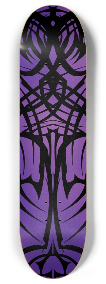 Purple Tribal 8" Deck 8 Inch Skateboard Deck