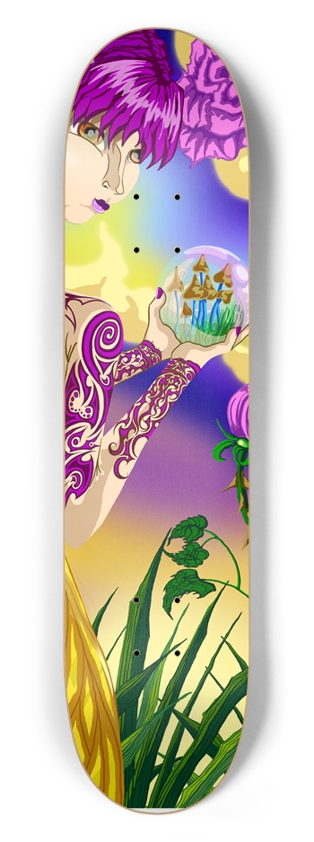 Mushroom Fairy 7 1/2" Deck 7-1/2 Skateboard Deck