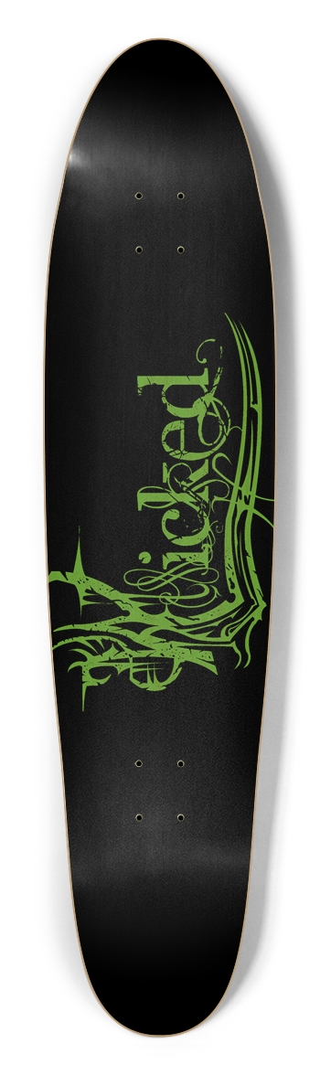 Wicked Green Longboard Deck Longboard Shape