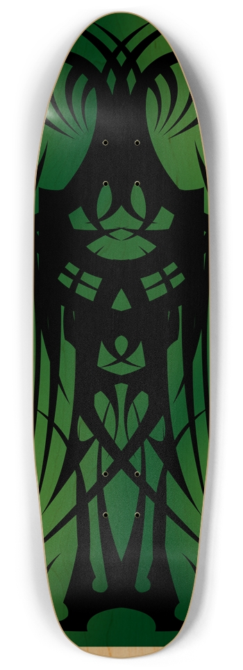 Green Tribal Punk Nose Pool Deck Punk Nose Pool Shape