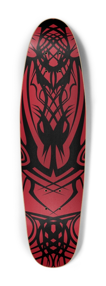 Red Tribal Cruiser Deck Cruiser Shape