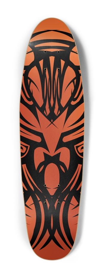 Orange Tribal Cruiser Deck Cruiser Shape