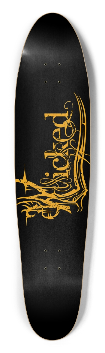 Wicked Yellow Longboard Deck Longboard Shape