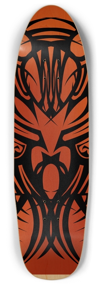 Orange Tribal Punk Nose Pool Deck Punk Nose Pool Shape
