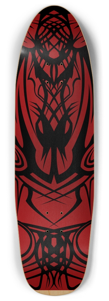 Red Tribal Punk Nose Pool Deck Punk Nose Pool Shape