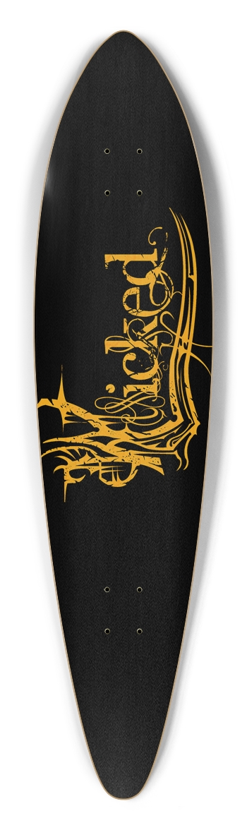 Wicked Yellow Pintail Longboard Deck Pintail Longboard