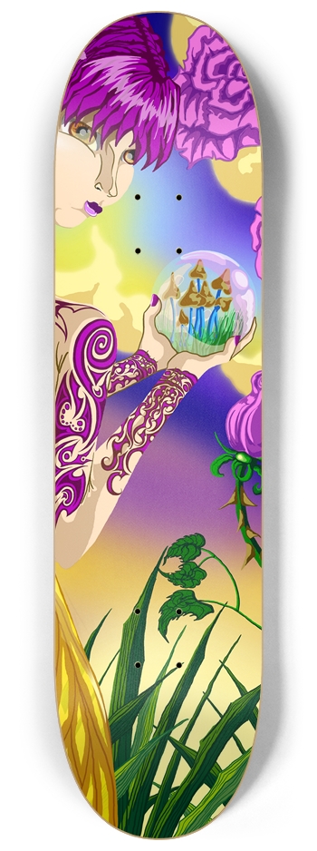 Mushroom Fairy 8 1/4" Deck 8-1/4 Skateboard Deck