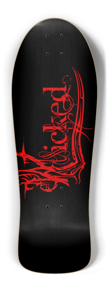 Wicked Red Old School Deck Old School Shape