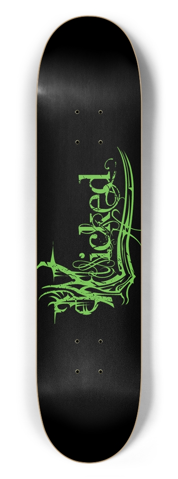 Wicked Green 7 1/2" Deck 7-1/2 Skateboard Deck
