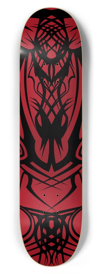 Red Tribal 7 3/4" Deck 7-3/4 Skateboard Deck