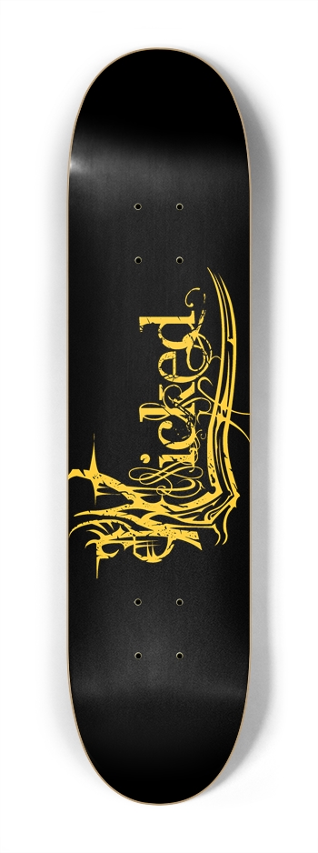 Wicked Yellow 7 1/4" Deck 7-1/4 Mini/Kid Skateboard