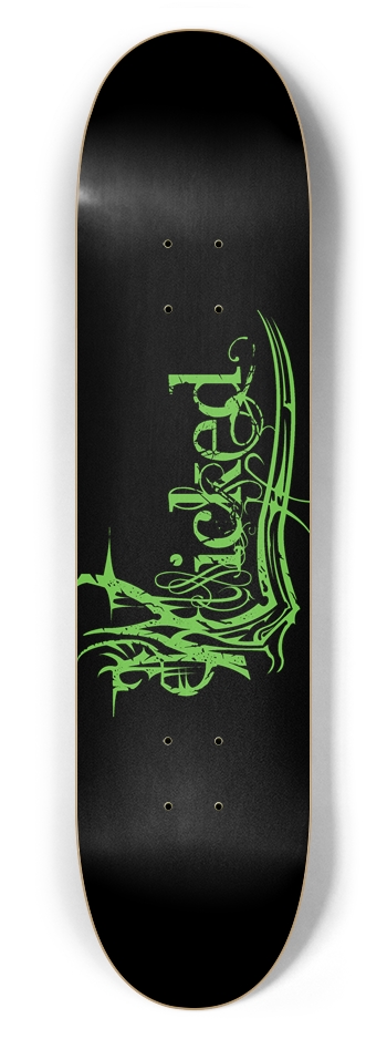 Wicked Green 7 5/8" Deck 7-5/8 Skateboard Deck