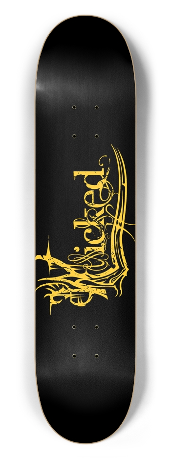 Wicked Yellow 7 1/2" Deck 7-1/2 Skateboard Deck
