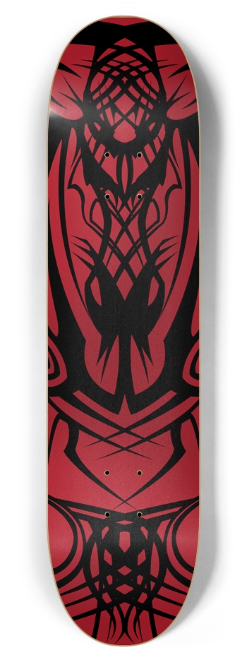 Red Tribal 7 7/8" Deck 7-7/8 Skateboard Deck