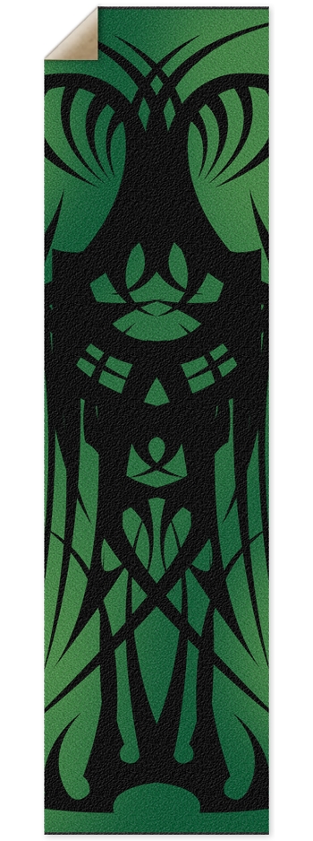 Green Tribal Grip Tape 9 x 33 Inch Griptape
