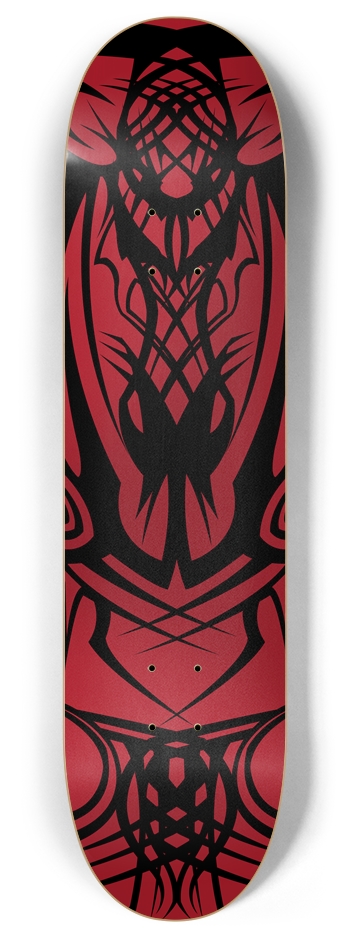 Red Tribal 8" Deck 8 Inch Skateboard Deck