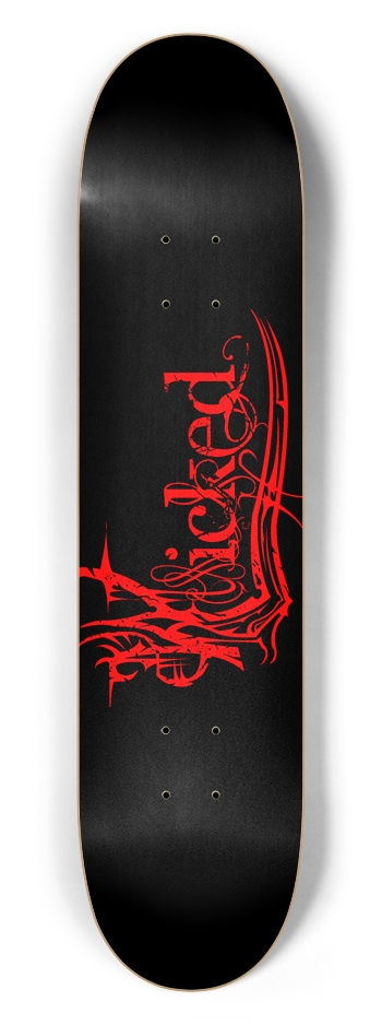 Wicked Red 7 1/2" Deck 7-1/2 Skateboard Deck
