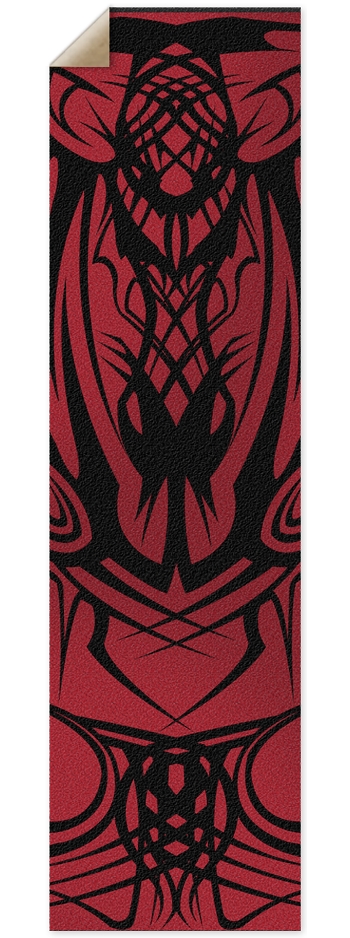 Red Tribal Grip Tape 9 x 33 Inch Griptape