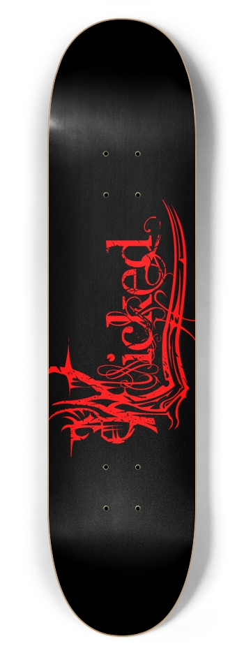 Wicked Red 7 5/8" Deck 7-5/8 Skateboard Deck
