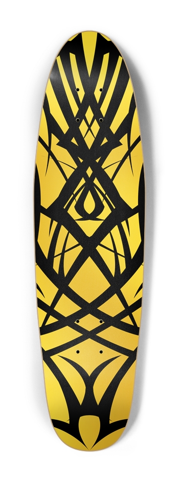 Yellow Tribal Cruiser Deck Cruiser Shape