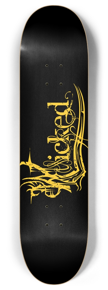 Wicked Yellow 8" Deck 8 Inch Skateboard Deck