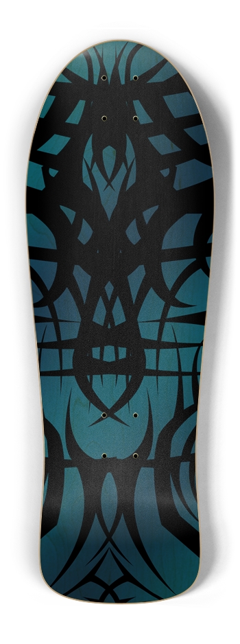 Blue Tribal Old School Deck Old School Shape