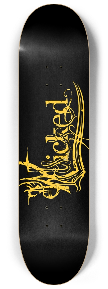 Wicked Yellow 8 1/4" Deck 8-1/4 Skateboard Deck