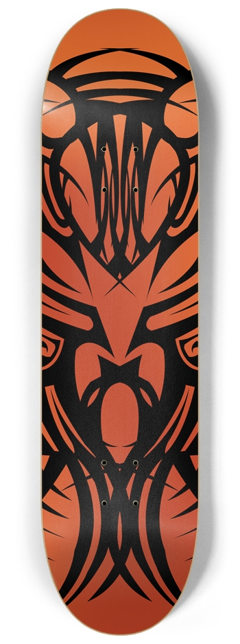 Orange Tribal 8 1/4" Deck 8-1/4 Skateboard Deck