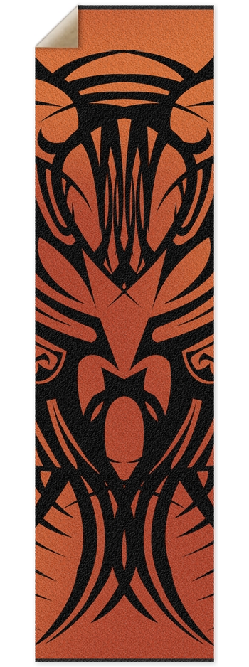 Orange Tribal Grip Tape 9 x 33 Inch Griptape