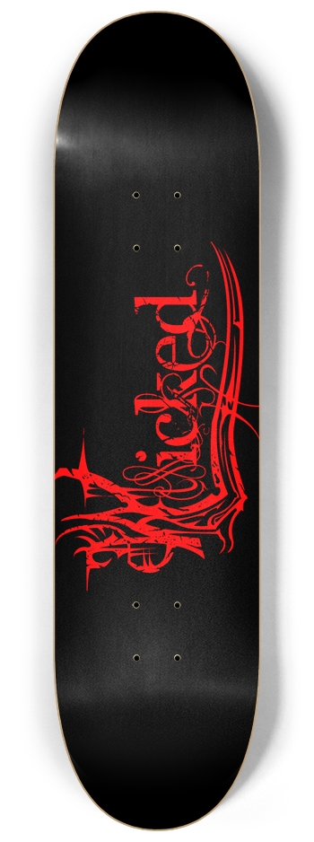 Wicked Red 8 1/4" Deck 8-1/4 Skateboard Deck