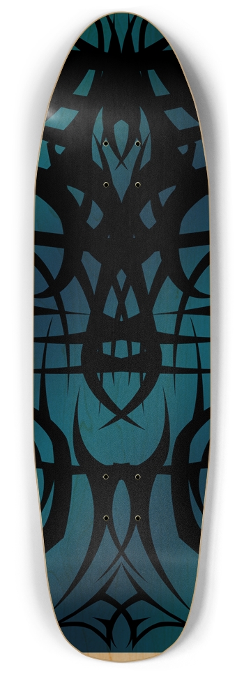 Blue Tribal Punk Nose Pool Deck Punk Nose Pool Shape