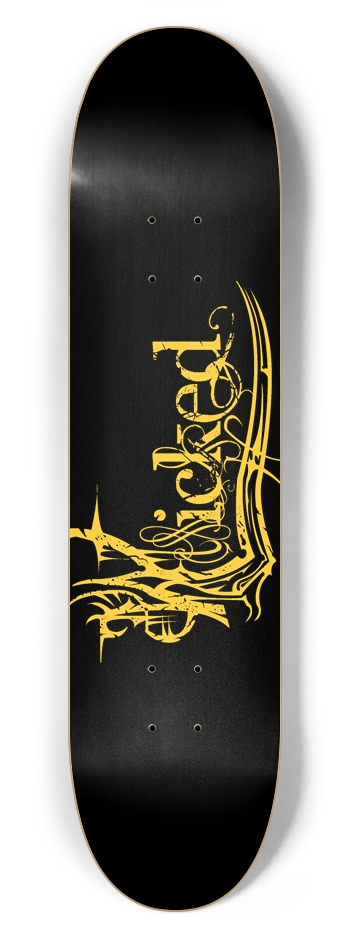 Wicked Yellow 7 5/8" Deck 7-5/8 Skateboard Deck